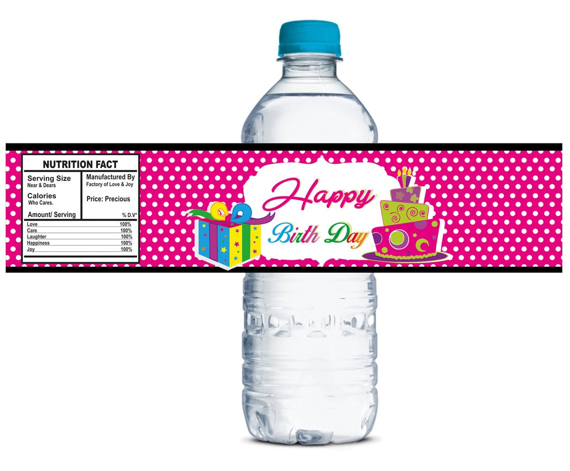 Waterproof Water Bottle Labels Custom Sticker labels Custom Etsy