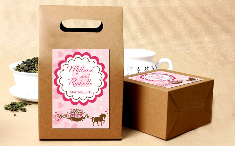 Custom Candy Labels Candy Bag Stickers Personalized Wedding Favor Labels Bag Toppers CL162 Thank You Labels Wedding Party Sticker