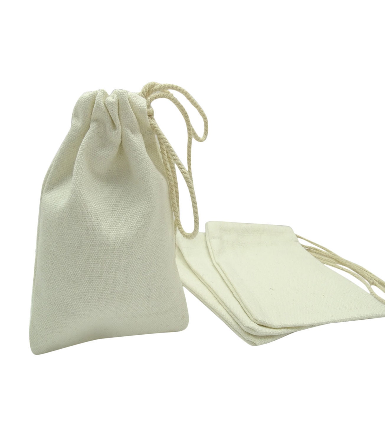 4 x 6 Plain Canvas Pouch OffWhite Small Pouch Drawstring Etsy
