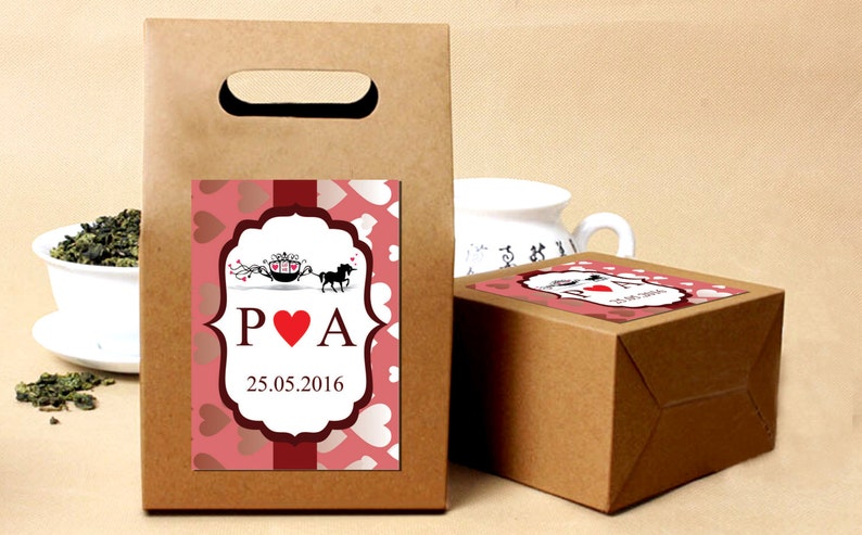 Custom Candy Labels Candy Bag Stickers Personalized Wedding Favor Labels Bag Toppers CL162 Thank You Labels Wedding Party Sticker