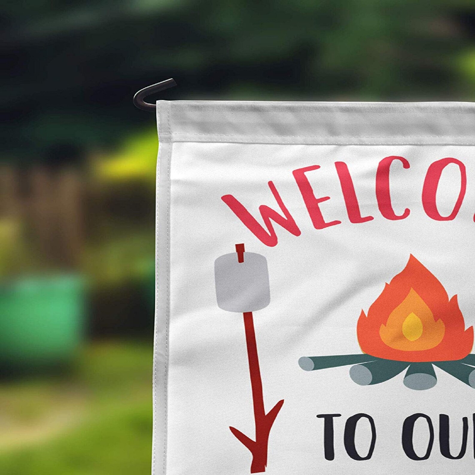 to Our Campsite Print Flags Personalized Camping Etsy