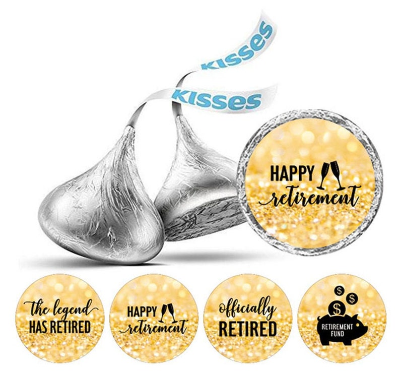 Retirement Party Theme Hershey's Kisses Chocolate | Etsy