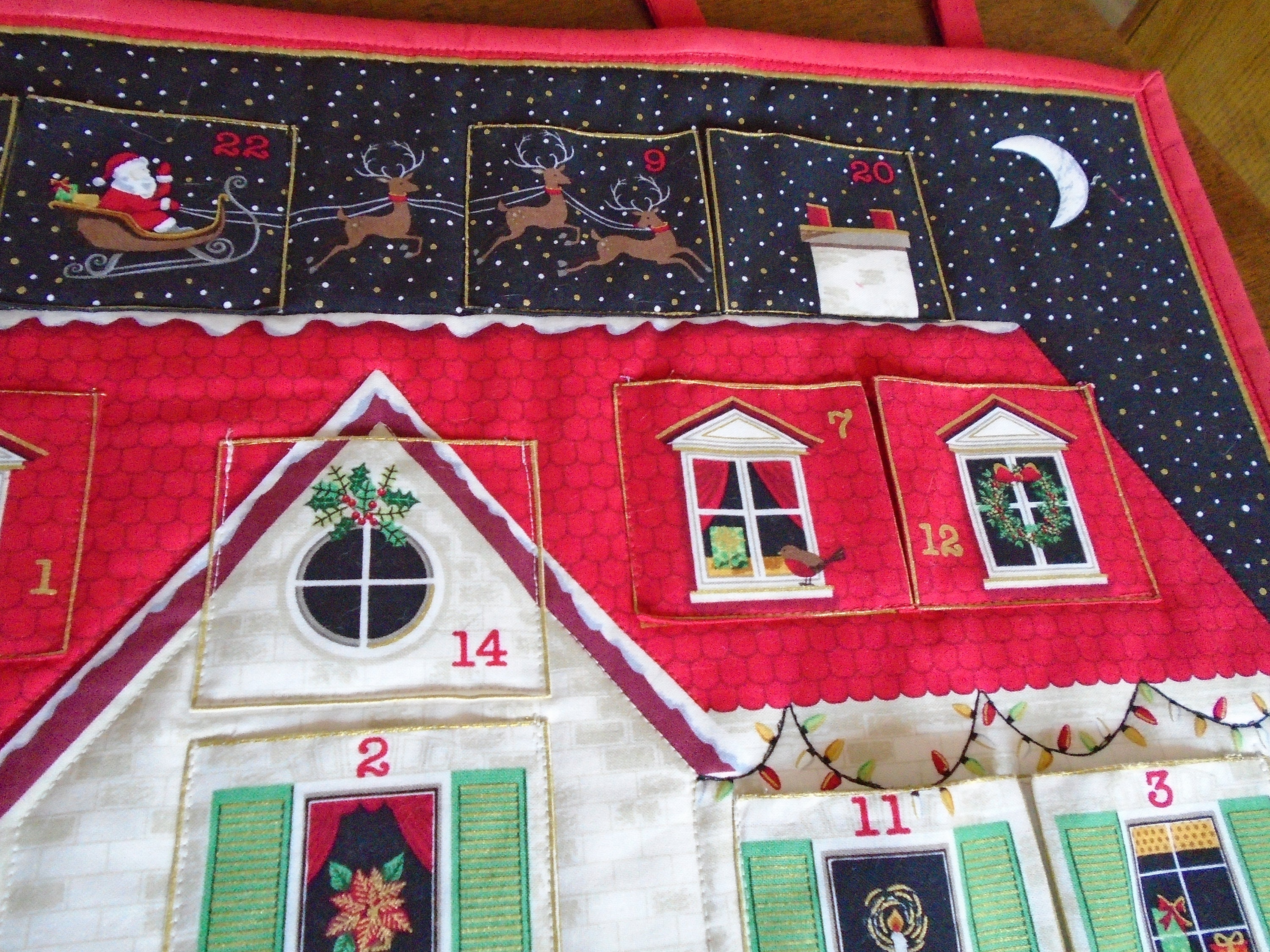 Quilted House Advent Calendar Fabric Christmas Calendar Etsy UK