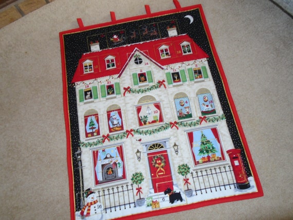 Quilted House Advent Calendar, Fabric Christmas Calendar, Reusable  Christmas Advent Calendar House Advent Calendar - Etsy