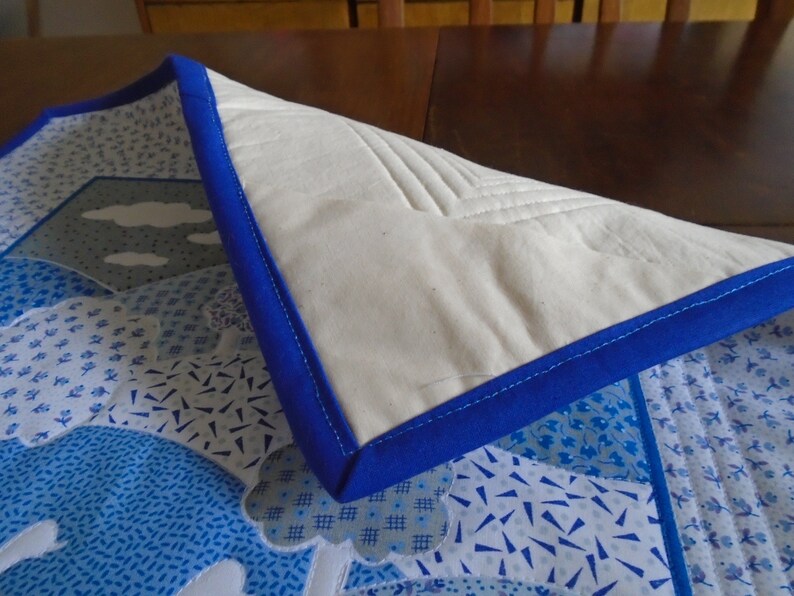 Modern Contemporary Quilted Table Topper, Quilted Square Table Mat