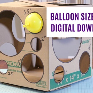 DIY Balloon Sizer Template and Instructions DIGITAL DOWNLOAD