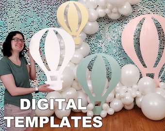 Hot Air Balloon Template and Tutorial | Digital Plans