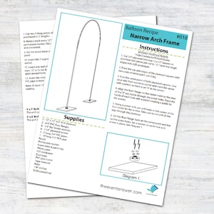 Narrow Balloon Arch Frame Tutorial and Plans | Digital Balloon Recipe