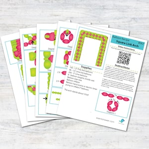 Square Link Balloon Arch Tutorial and Plans | Digital Balloon Recipe