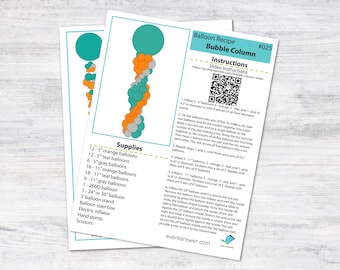 Bubble Ballon Column Tutorial und Pläne | Digitales Ballon-Rezept