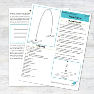 Balloon Arch Frame Tutorial and Plans | Digital Balloon Recipe