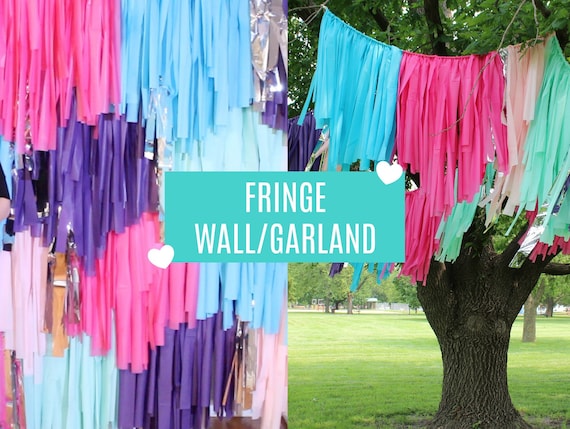 tassel garland backdrop
