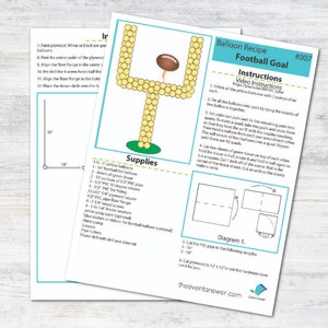 Balloon Football Goal Tutorial and Plans | Digital Balloon Recipe