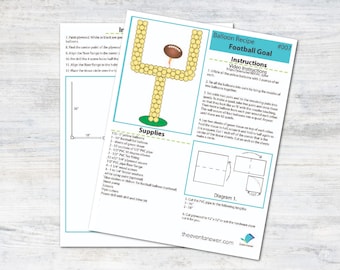 Balloon Football Goal Tutorial and Plans | Digital Balloon Recipe