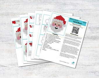 Tutorial e progetti per un murale di Babbo Natale con palloncini / Ricetta digitale per palloncini