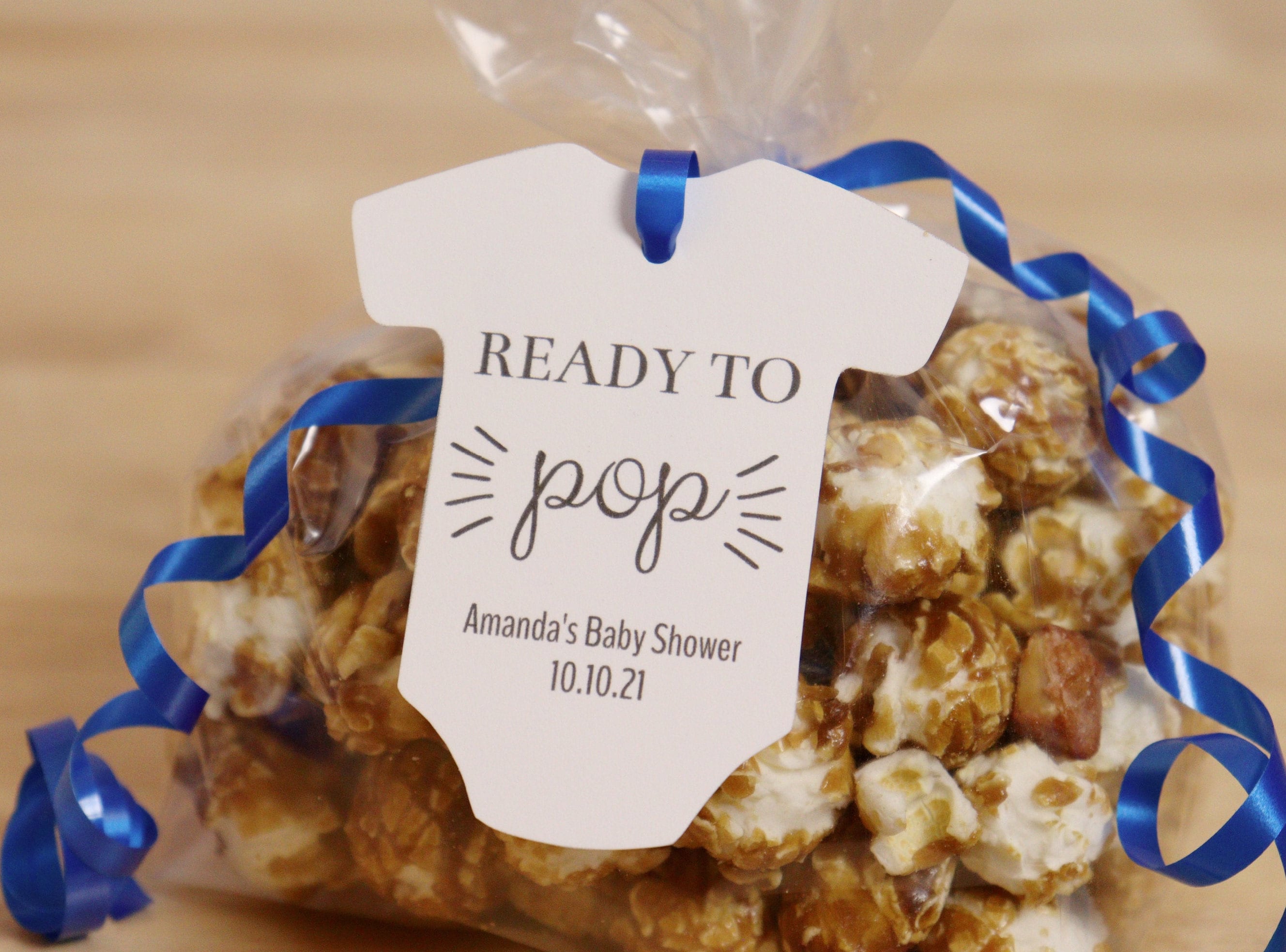 Ready to Pop Baby Shower Favor Tags Editable Digital Download | Etsy