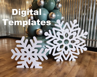 Modello di fiocco di neve indipendente / Modello digitale