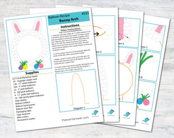 Osterhase Ballonbogen Tutorial und Pläne | Digitales Ballon-Rezept