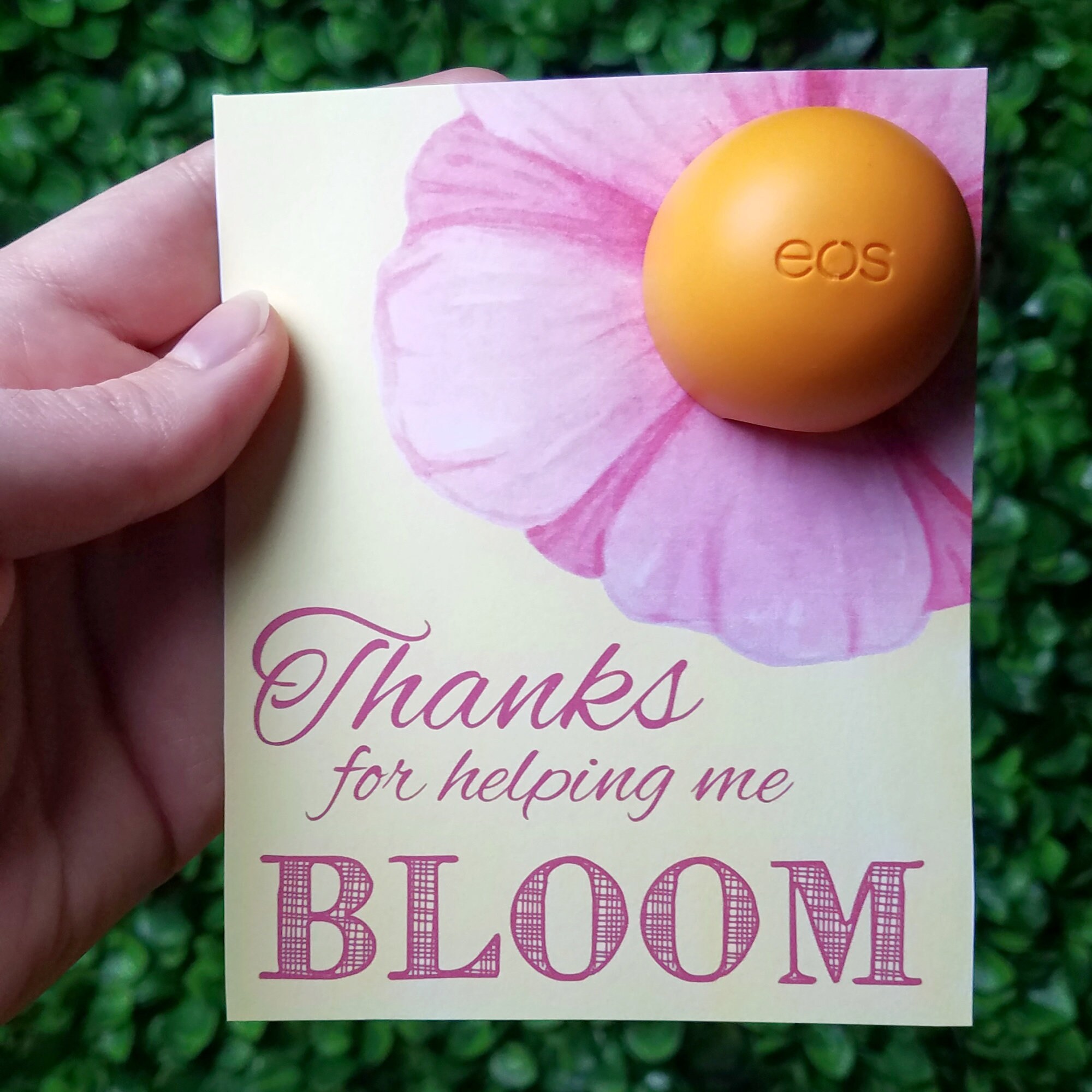 EOS Lip Balm Teacher Thank You Card 4x5 Cards Etsy
