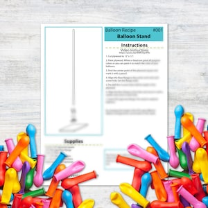 Balloon Stand Tutorial and Plans | Digital Plans for a Balloon Base