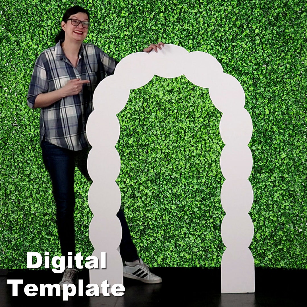 40x60 Scalloped Arch Backdrop Template and Tutorial - Etsy