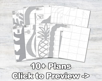 Template Bundle - Vorlagen und Tutorials für die Herstellung von Foamboard-Requisiten, die Ihr Event-Dekoration-Business wachsen lassen