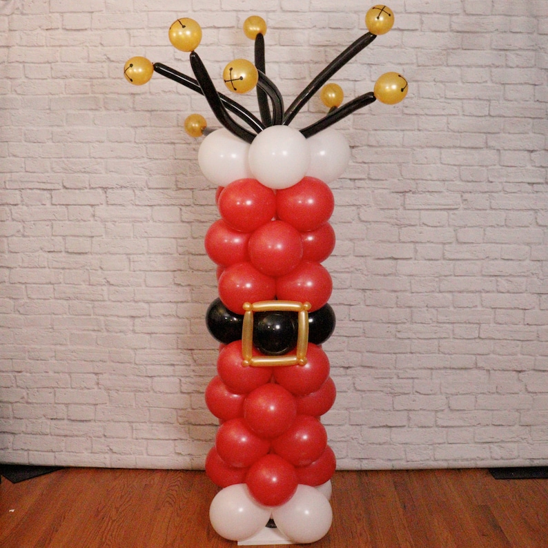Santa Balloon Column Tutorial and Plans Digital Balloon Etsy