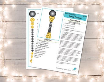 Roman Balloon Column Tutorial and Plans | Digital Balloon Recipe