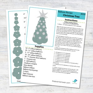 Balloon Christmas Tree Tutorial and Plans | Digital Balloon Recipe