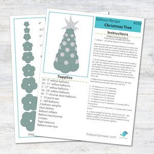 Balloon Christmas Tree Tutorial and Plans | Digital Balloon Recipe