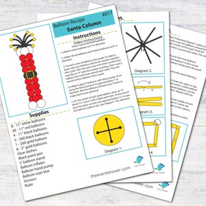 Santa Balloon Column Tutorial and Plans | Digital Balloon Recipe