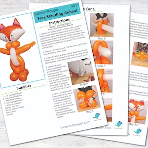 Balloon Animal Tutorial and Plans | Digital Balloon Recipe