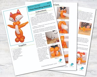 Tutorial e progetti per palloncini a forma di animale / Ricetta digitale per palloncini