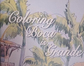 Coloring Boca is Grande, Coloring Book by Gail Cleveland