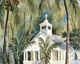St Andrews Episcopal Church of Boca Grande by Wini Smart