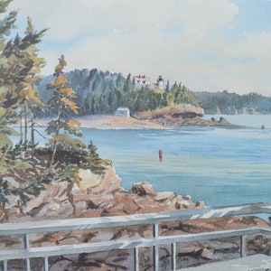 Uitzicht op Bear Island, Wini Smart Print