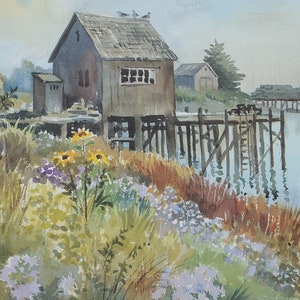 Beal Island Bait Shed, Wini Smart Print