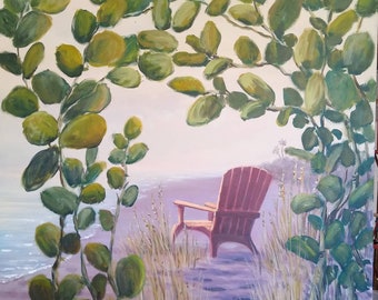 Misty Sunset, Captiva Island . Original art by Gail Cleveland