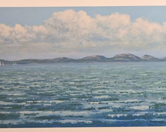 Sailing Mount Desert Island, giclee reproduction by Gail Cleveland