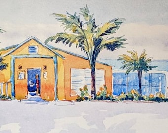 South Beach, giclee print by Gail Cleveland