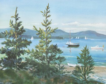 Spruce Shore, Great Cranberry Island. Wini Smart Print