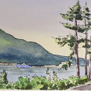 Somes Sound Race, giclee print by Gail Cleveland
