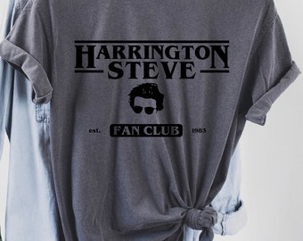 Steve Harrington Fan Club T-Shirt, Unisex Gray Tee