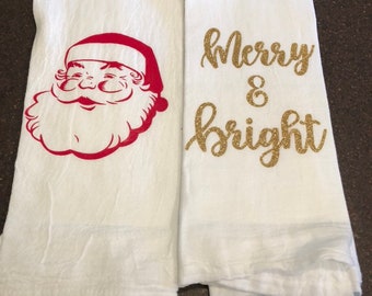 Christmas tea towels