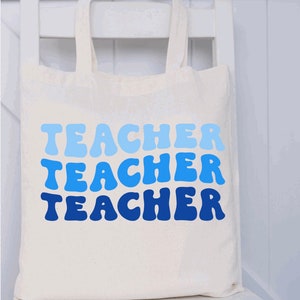 Teacher bag, teacher gift, teacher tote, tote, teacher tote bag, personalized tote, teacher appreciation, thank you gift, teacher market bag