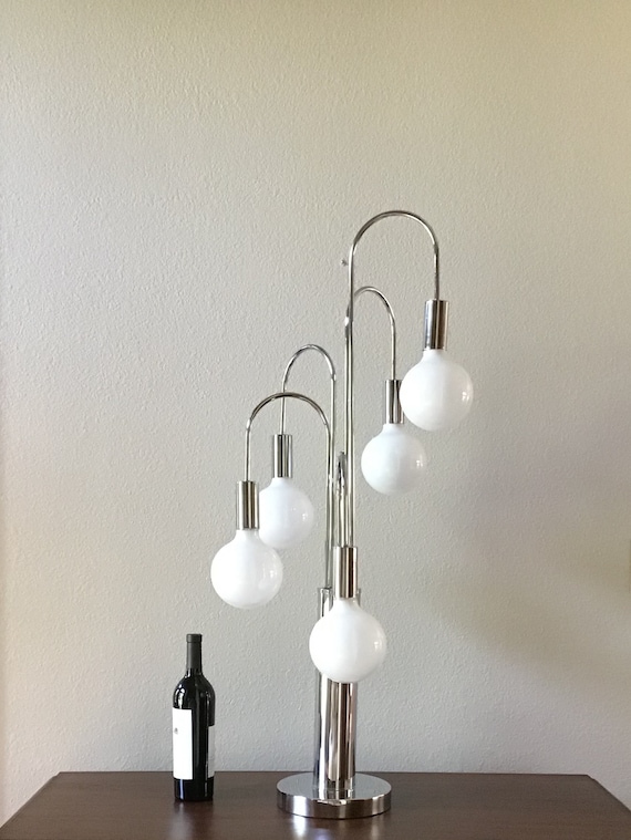 vintage chrome table lamp