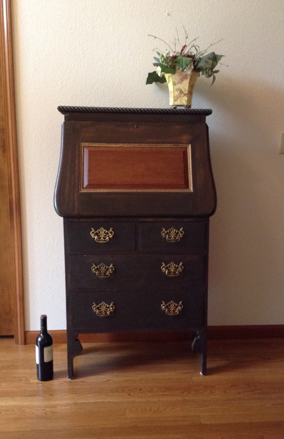 Antique Drop Leaf Desk Arts And Craft Desk Oak Desk Drop Etsy