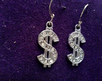 Crystal Dollar Earrings