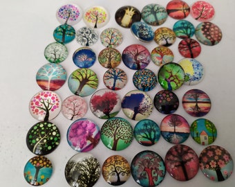 18 mm Tree Tree of Life  Snap Button