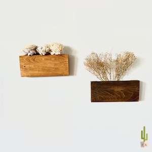 Flower Wall Vase| Wooden Vase| Wooden Decor| Wall Planter| Indoor Planter| Hanging Plant| Gifts for Plant Lovers| Indoor Garden Bed |